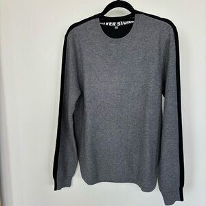 River Stone Gray & Black Sweater Size M